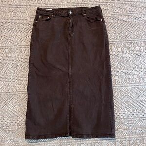 Gap Icon Maxi Brown Skirt